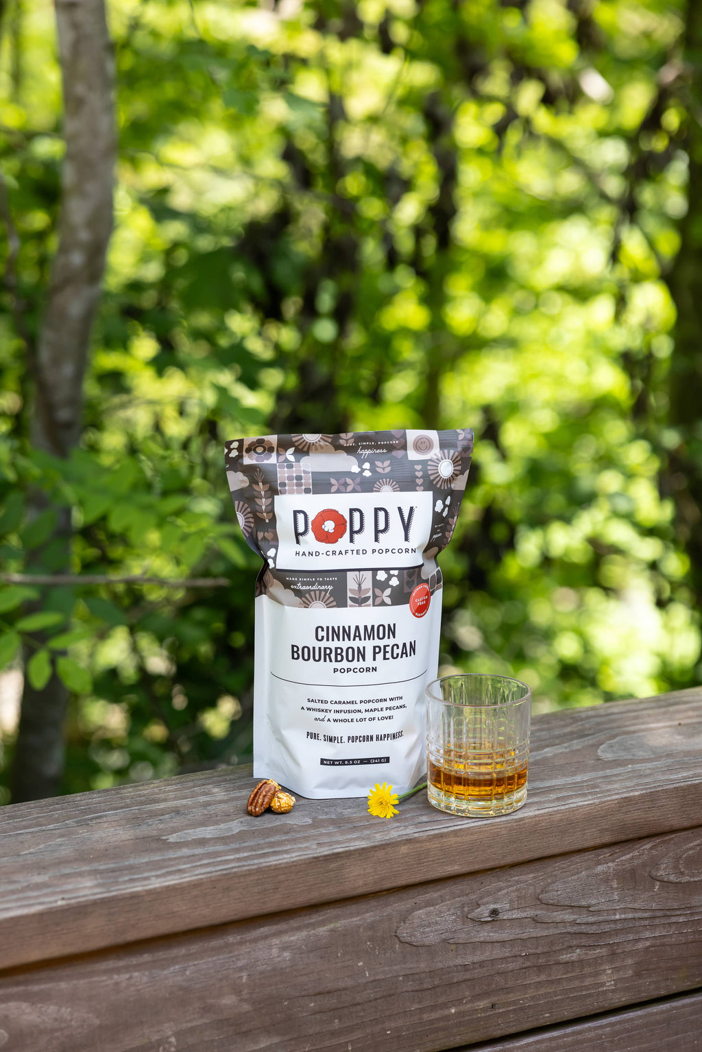 Cinnamon Bourbon Pecan Popcorn