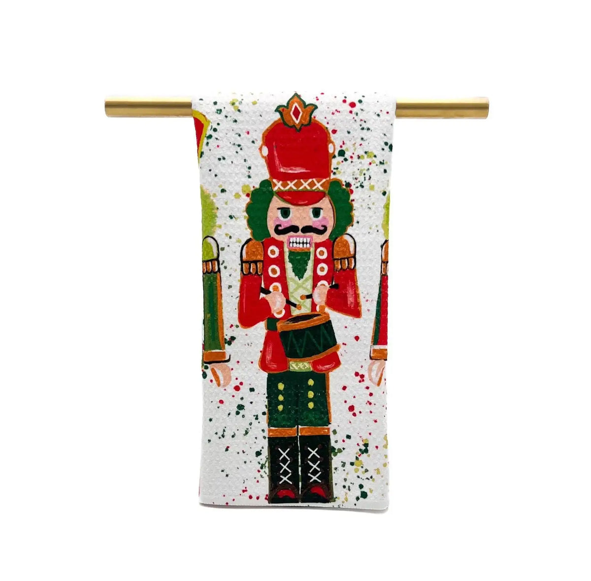 Classic Nutcrackers Tea Towel - Christmas Hand Towel
