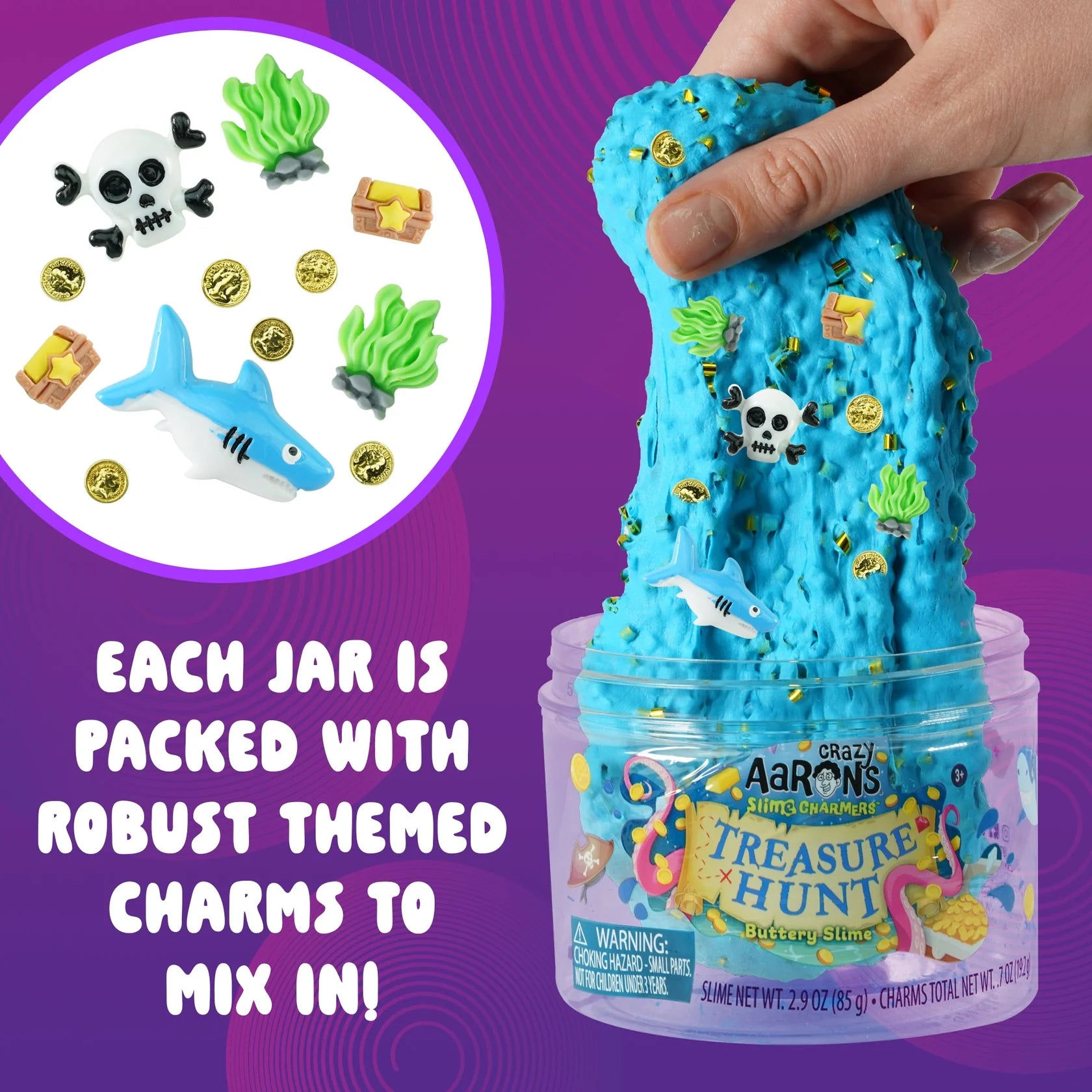 Treasure Hunt Slime Charmers - 10oz Slime Jar