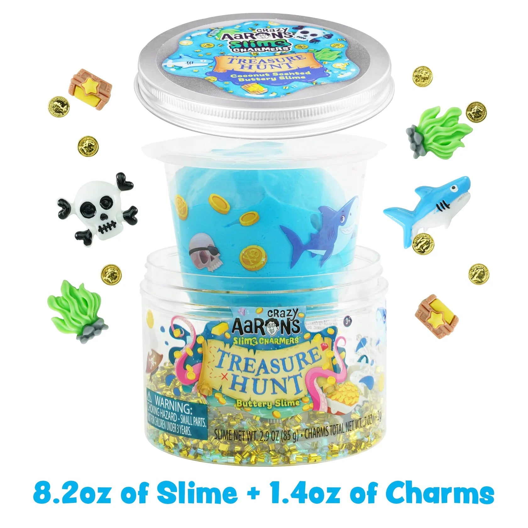 Treasure Hunt Slime Charmers - 10oz Slime Jar