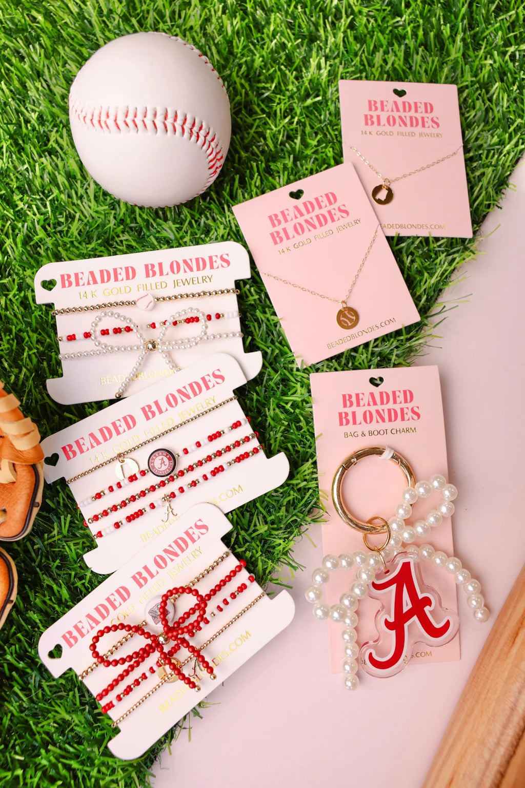 Alabama Logo Bracelet on Gold