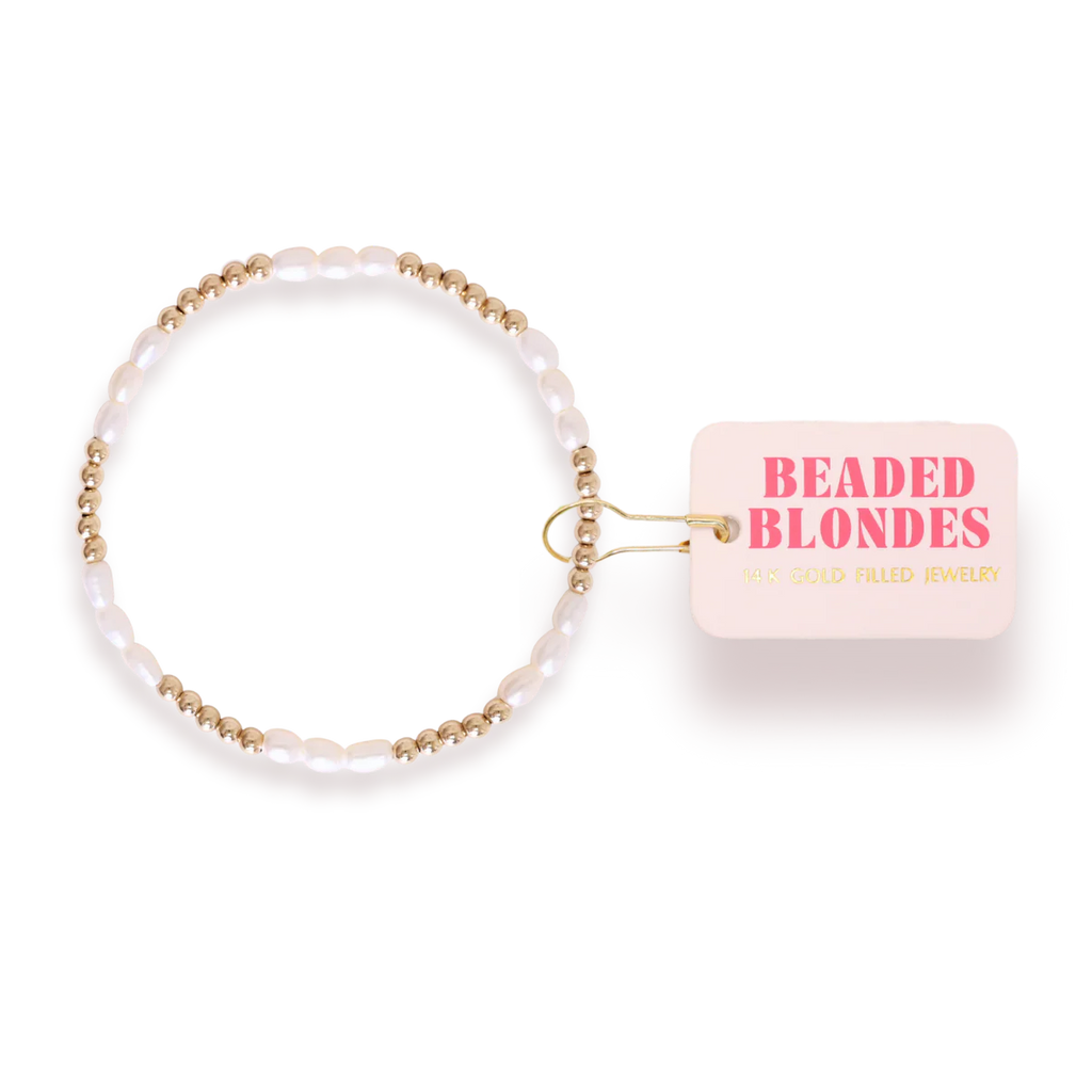 Alli Pearl Bracelet in Gold