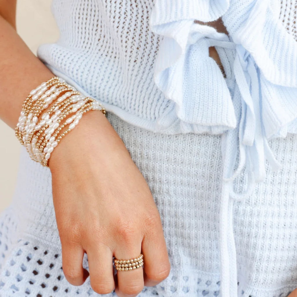 Alli Pearl Bracelet in Gold