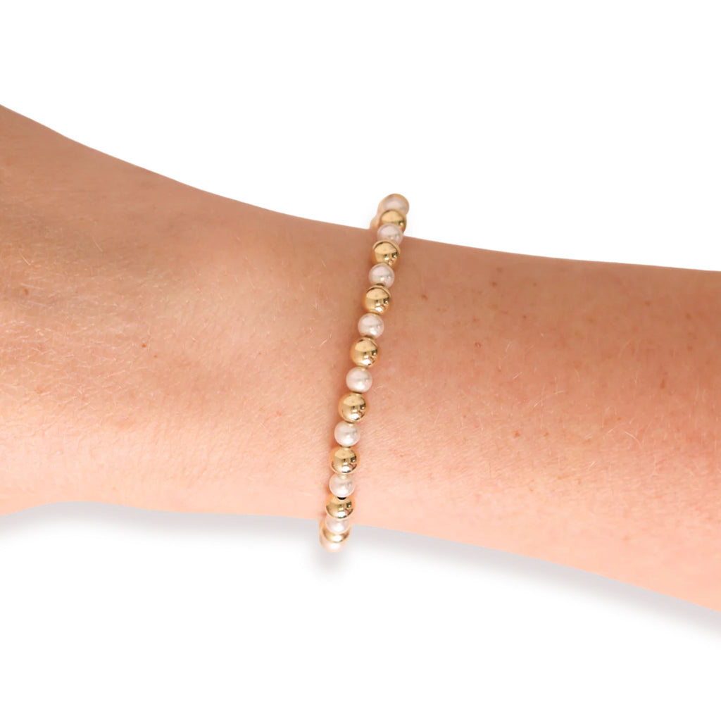 Anna Pearl Bracelet in Gold