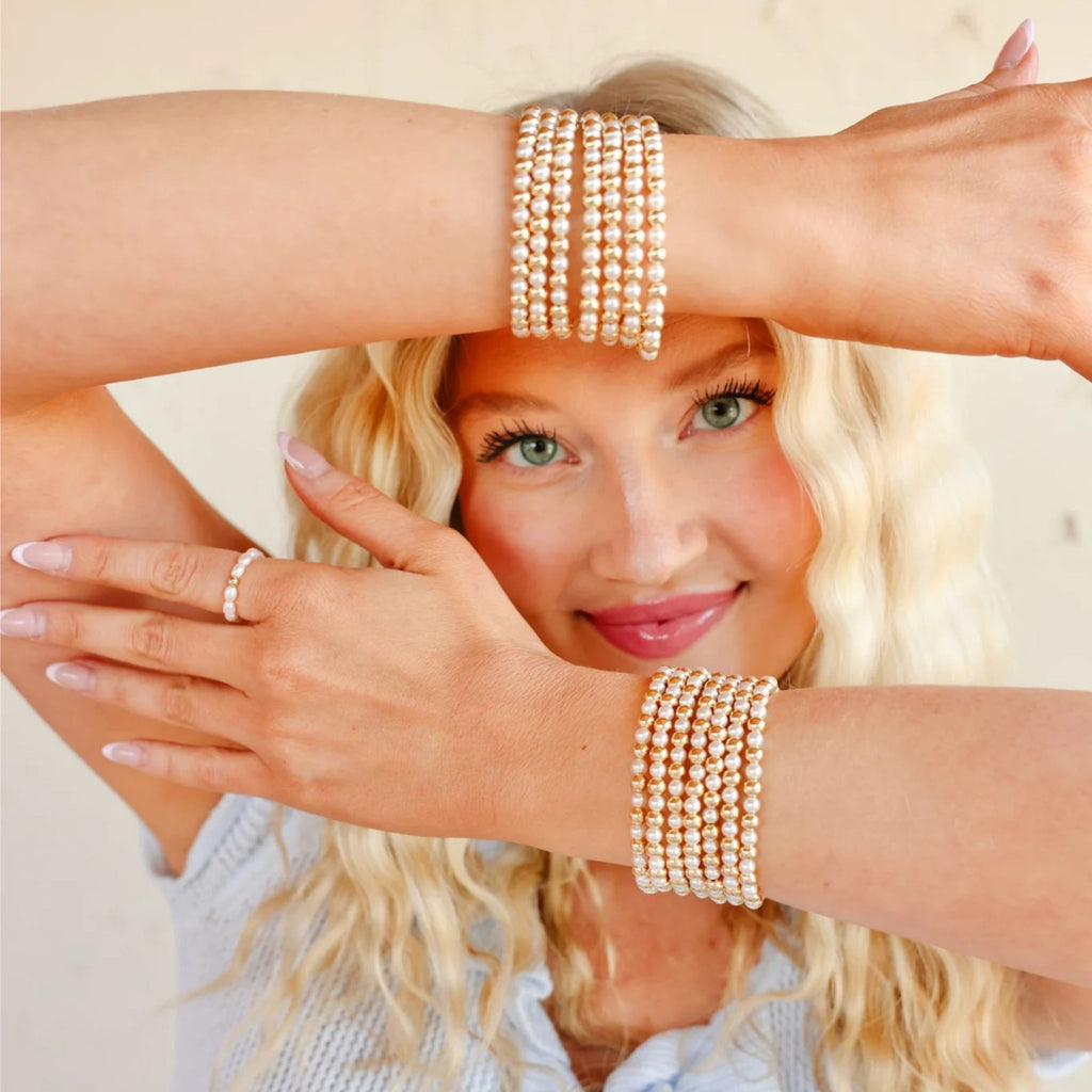 Anna Pearl Bracelet in Gold
