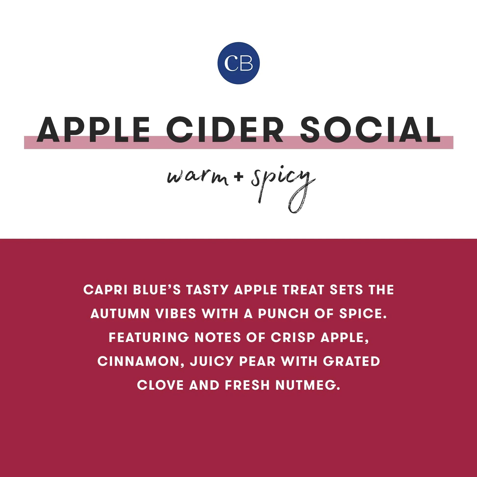 Capri Blue - Apple Cider Social Glimmer Inverted Candle