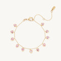 Cherie Heart Bracelet- Gold - Pink