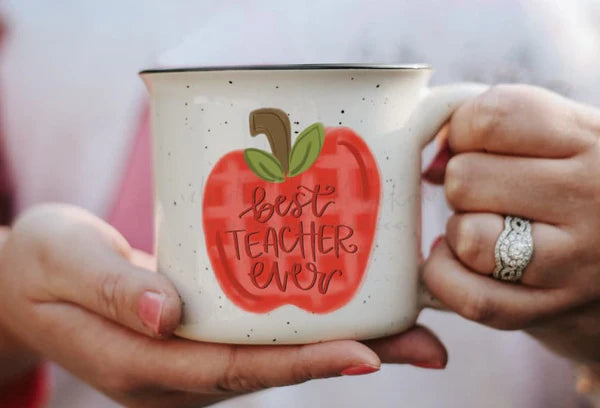 Best Teacher Ever Apple Mug