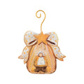 Gold Bow Manger & Baby Jesus Ornament