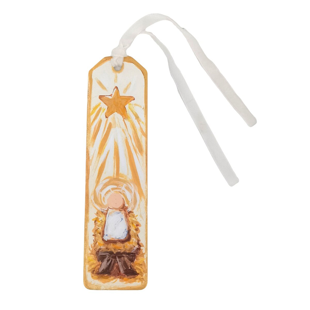 Gold Bow Baby Jesus Bookmark