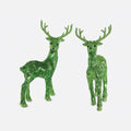 Festive Fiber Blend Standing Deer Green