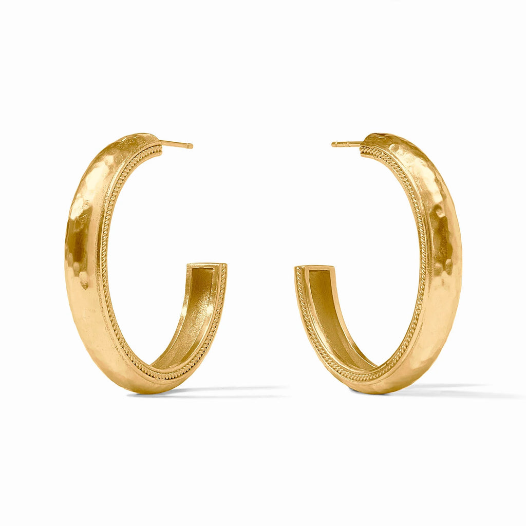 Cannes Hoop Gold Earrings