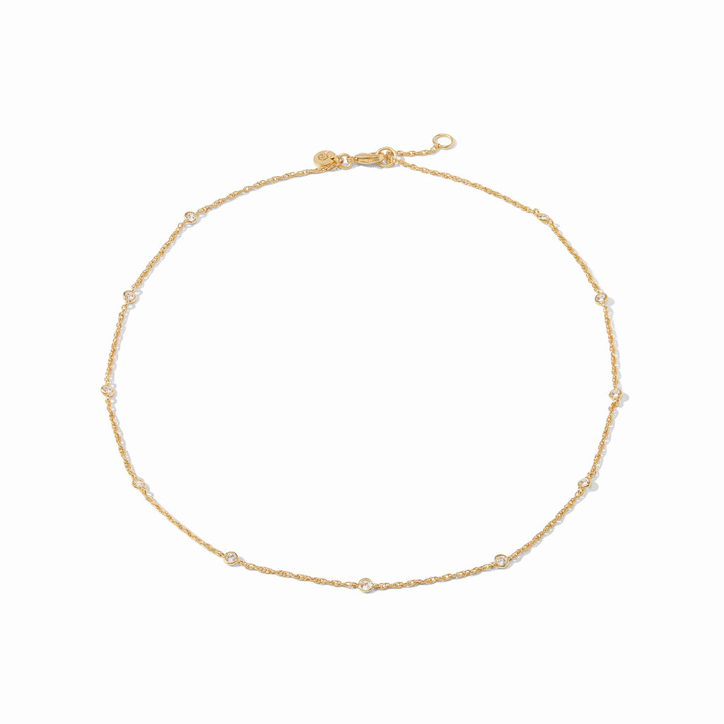 Celeste Delicate Station Necklace-Cubic Zirconia