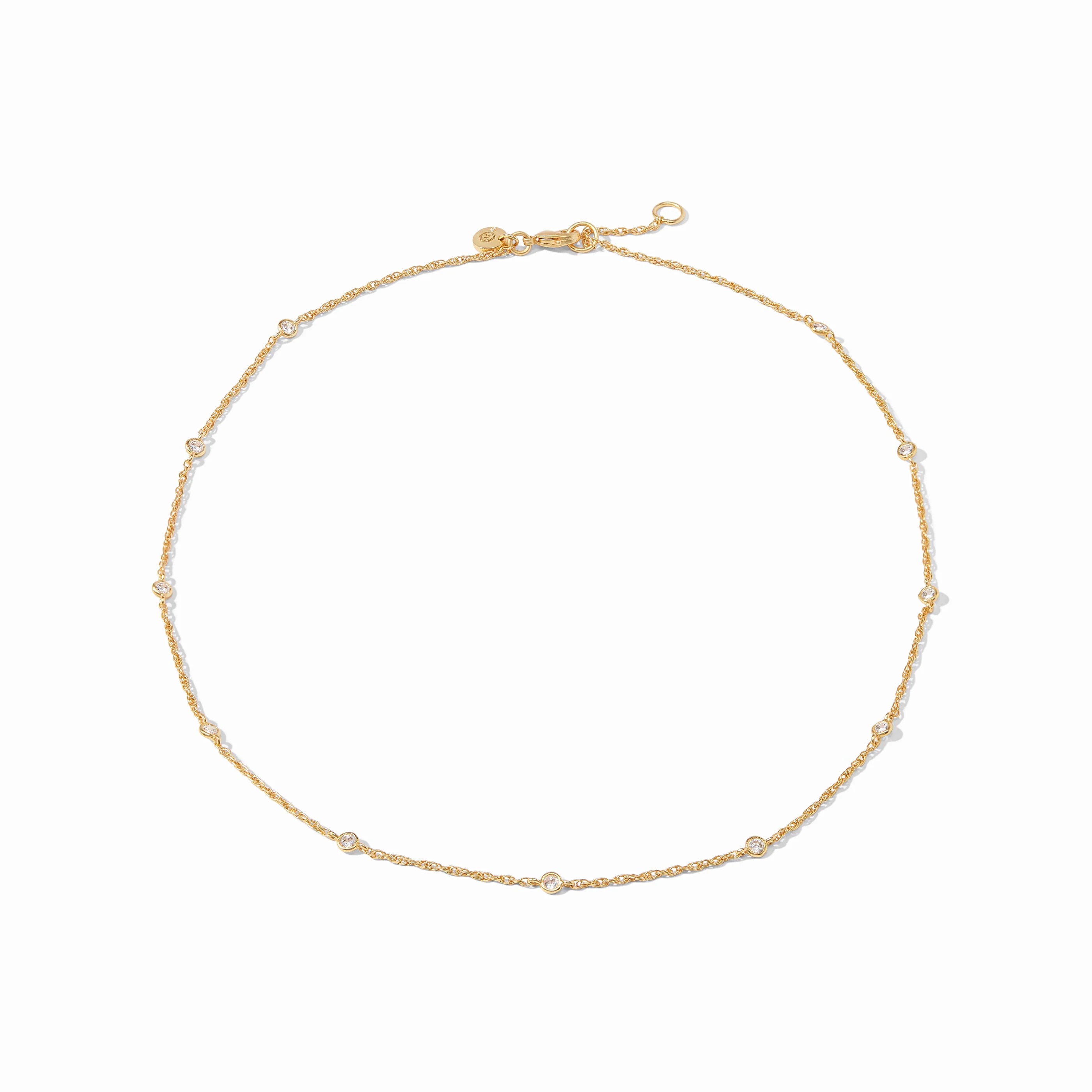Celeste Delicate Station Necklace-Cubic Zirconia