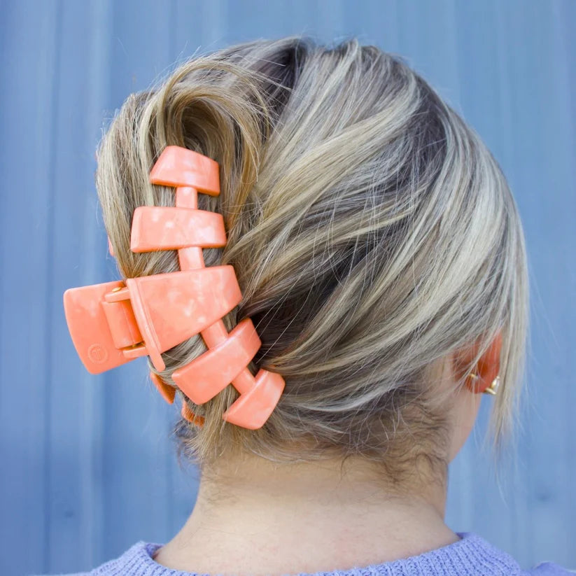 Classic Dreamsicle Large Hair Clip - Large