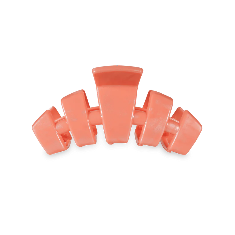 TELETIES Classic Dreamsicle small orange claw hair clip