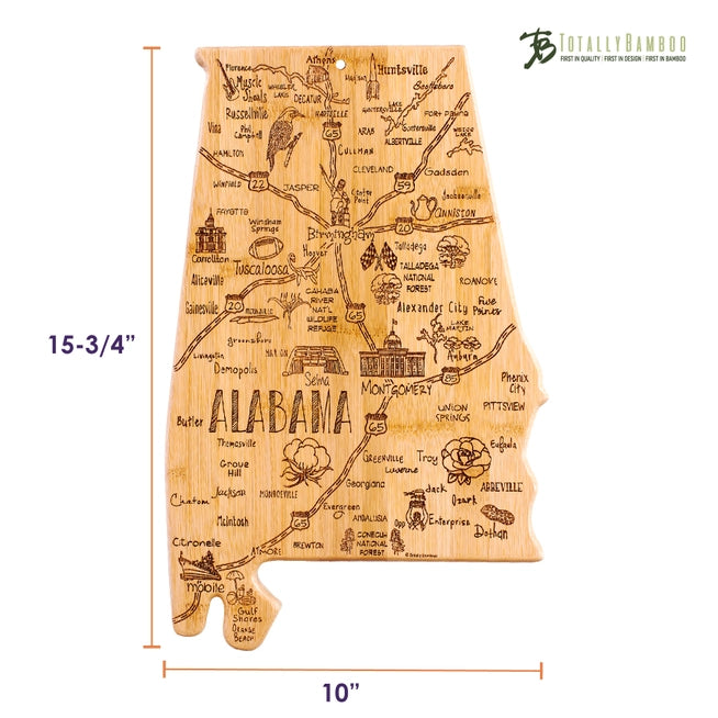 Destination Alabama Cutting Board