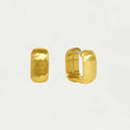 Nomad Square Huggie Hoops- Gold