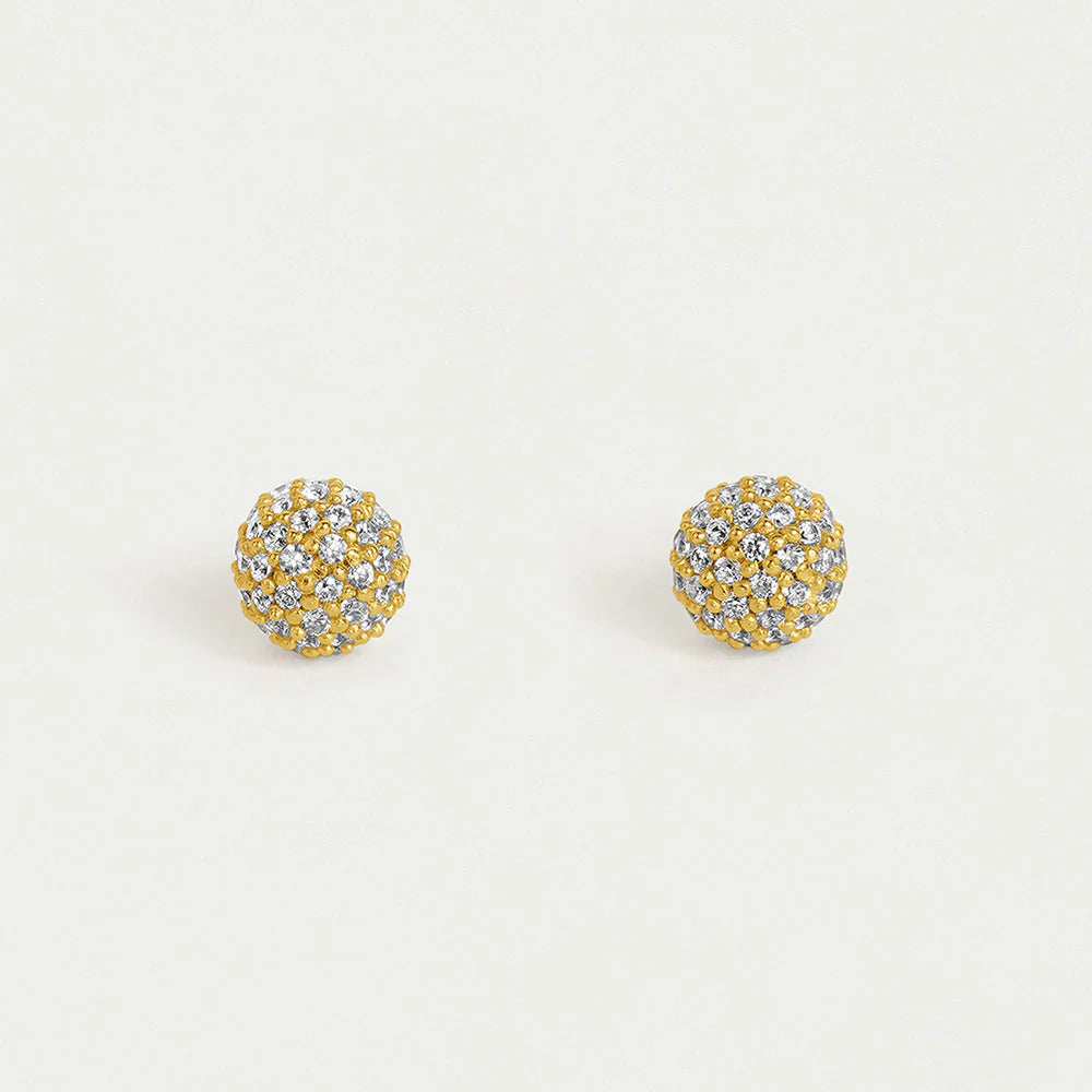 Pave Ball Stud-Small