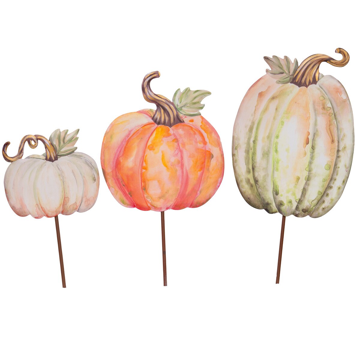 Water Color Pumpkins (Set of 3)