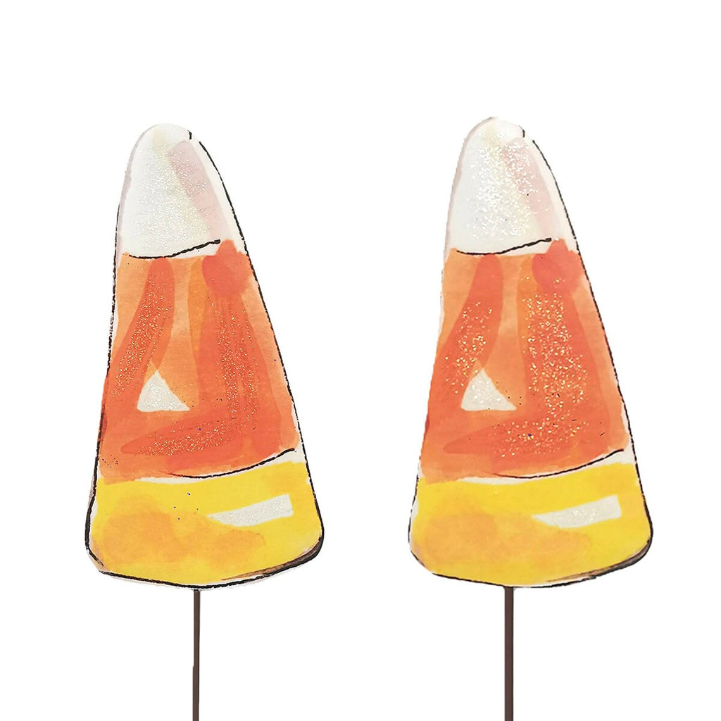 Orange Candy Corn Set of 2
