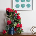 29" Red Geranium Hanging Bush