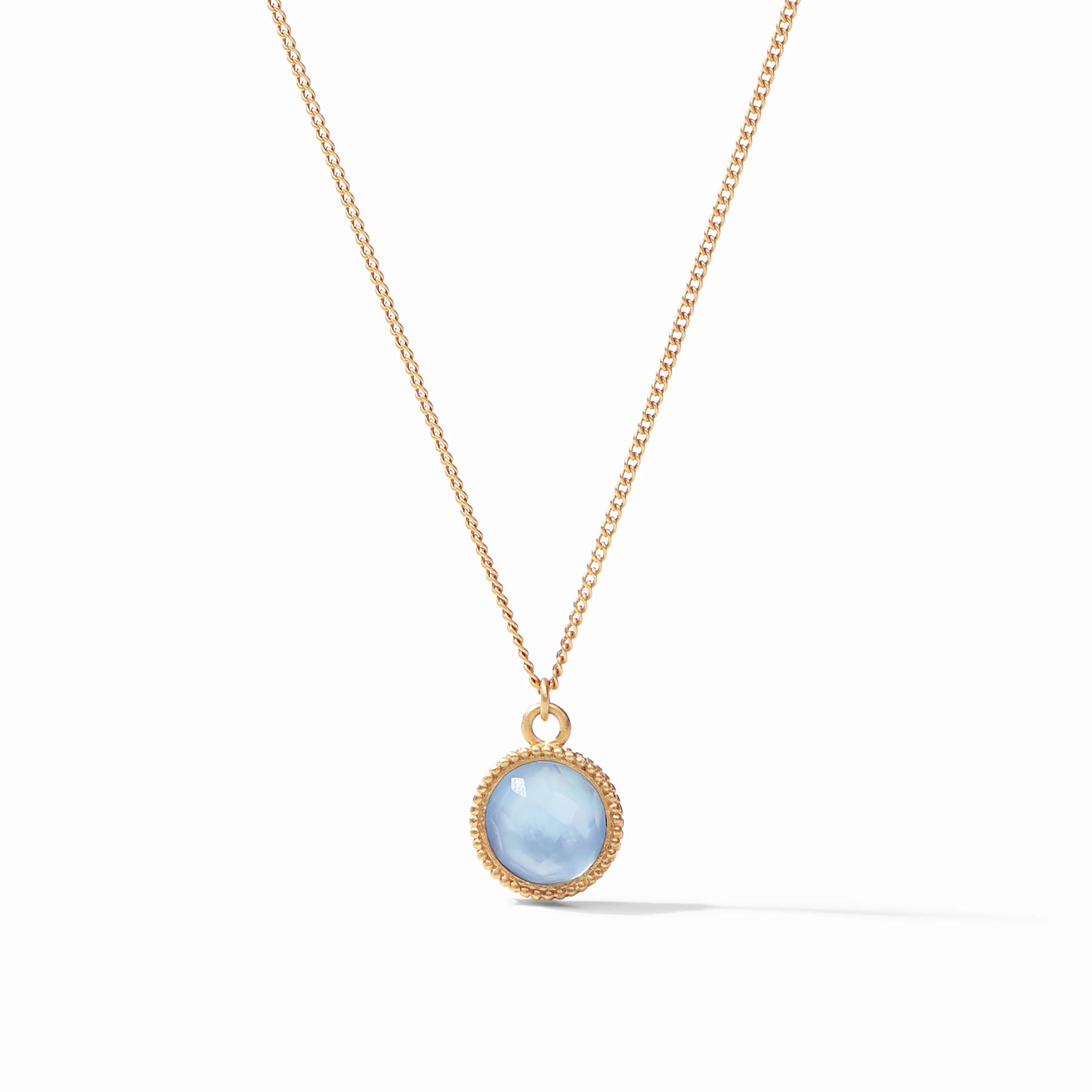 Fleur De Lis Solitaire Necklace