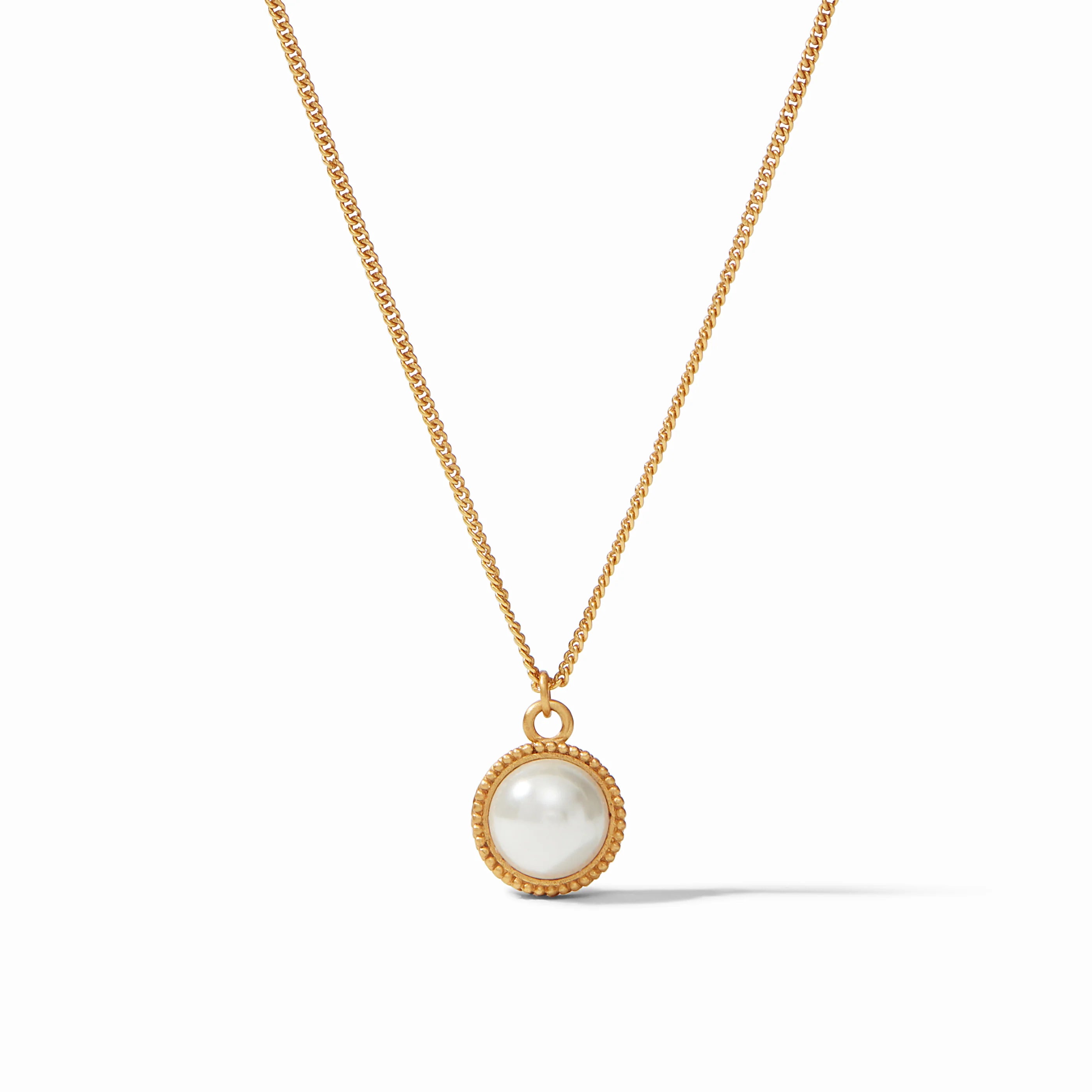 Fleur De Lis Solitaire Necklace