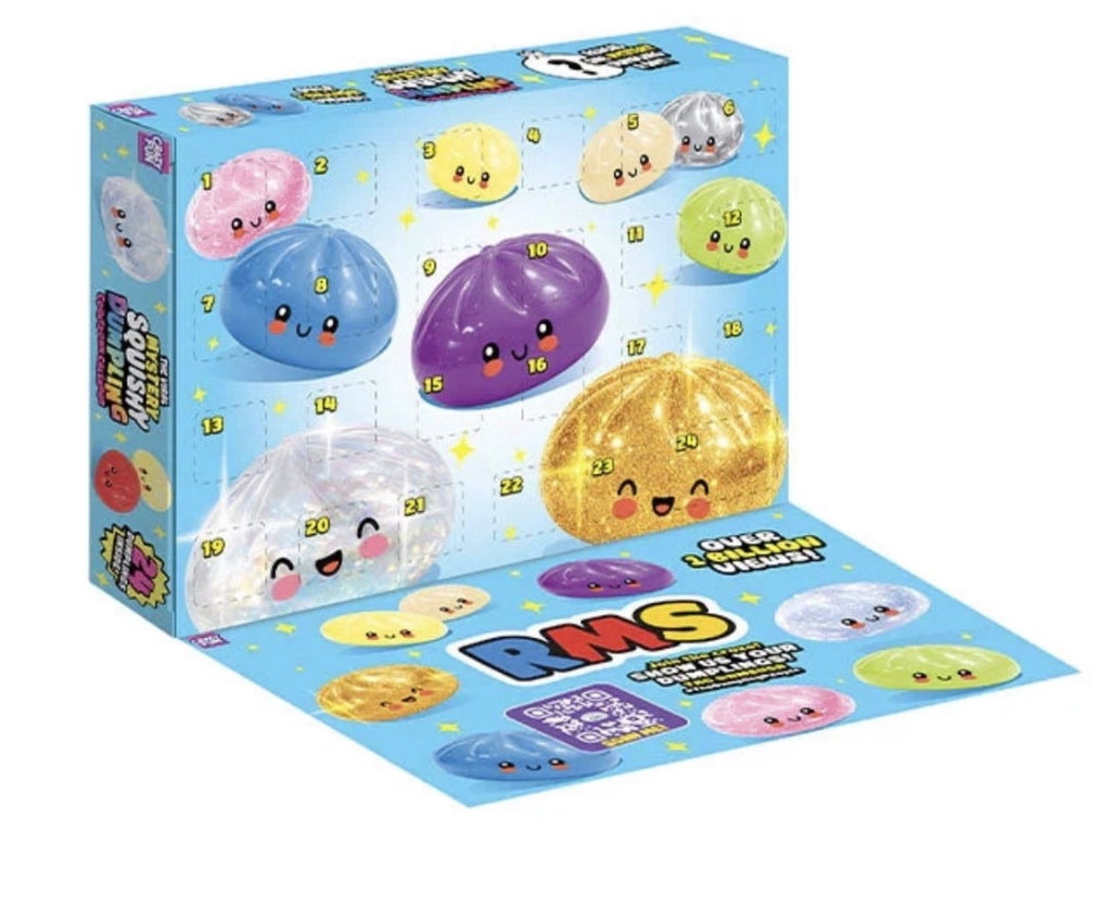 RMS® Mystery Dumpling Bao Bun Fidget Squishy 24-Day Countdown Calendar (24pc)