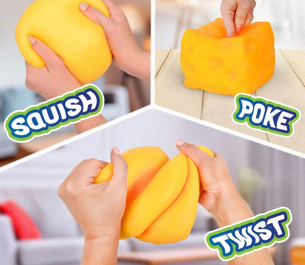 Squeeze Cheese, Squishy Stress Toy