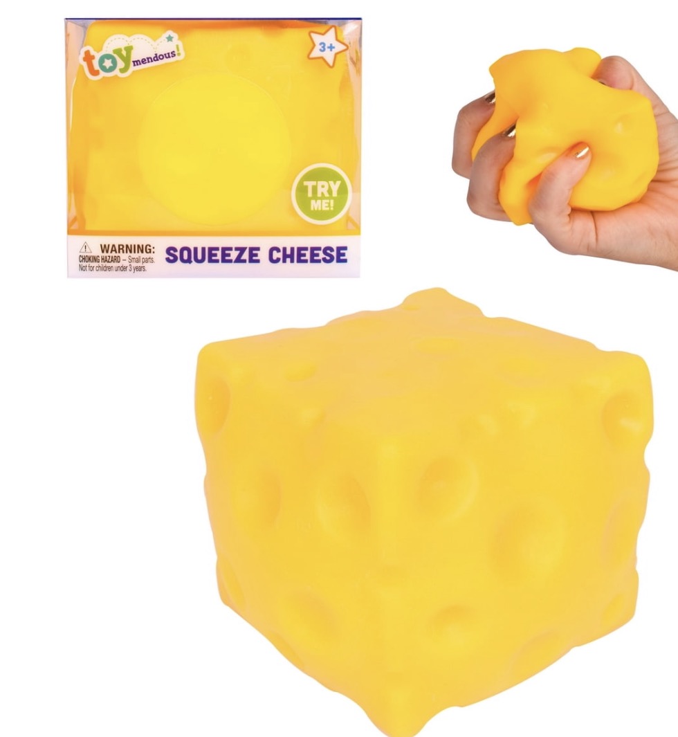 Squeeze Cheese, Squishy Stress Toy