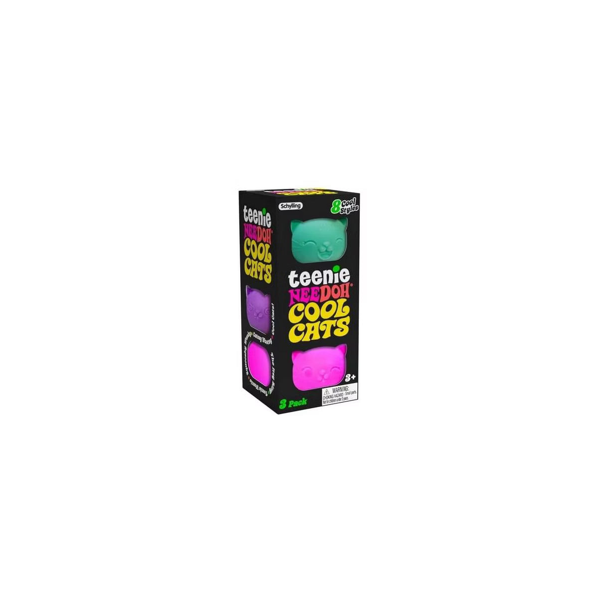NeeDoh Teenie Cool Cats – Set of 3