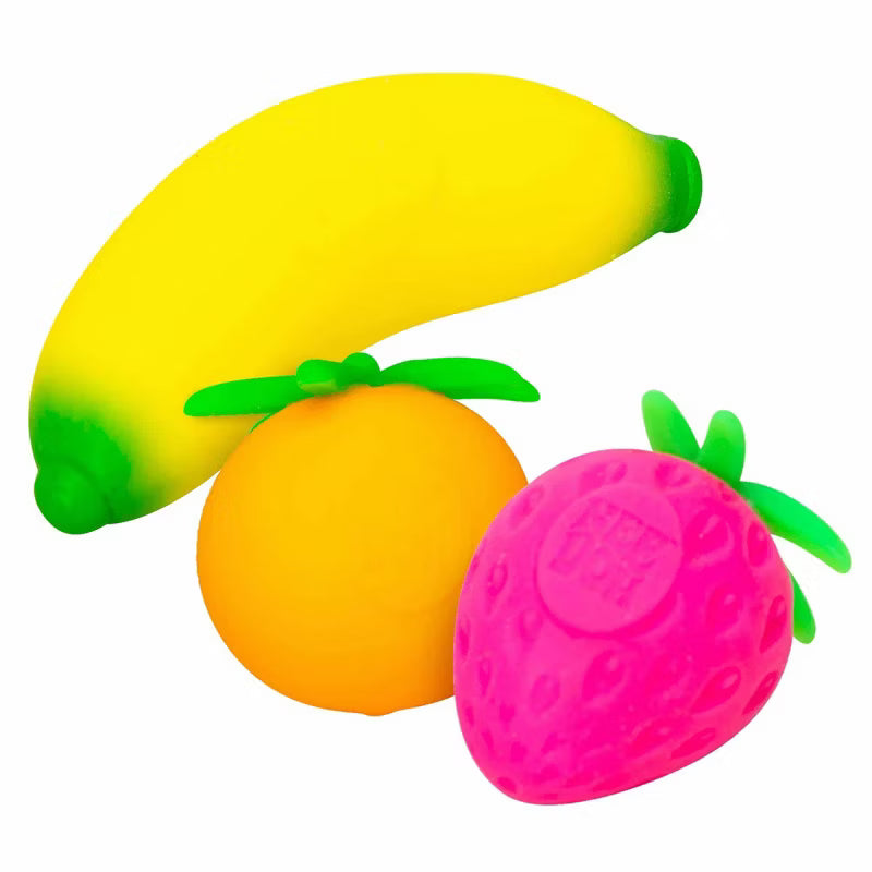 Schylling Nee Doh Groovy Fruit - Novelty Squeeze Toy(3pcs/set)