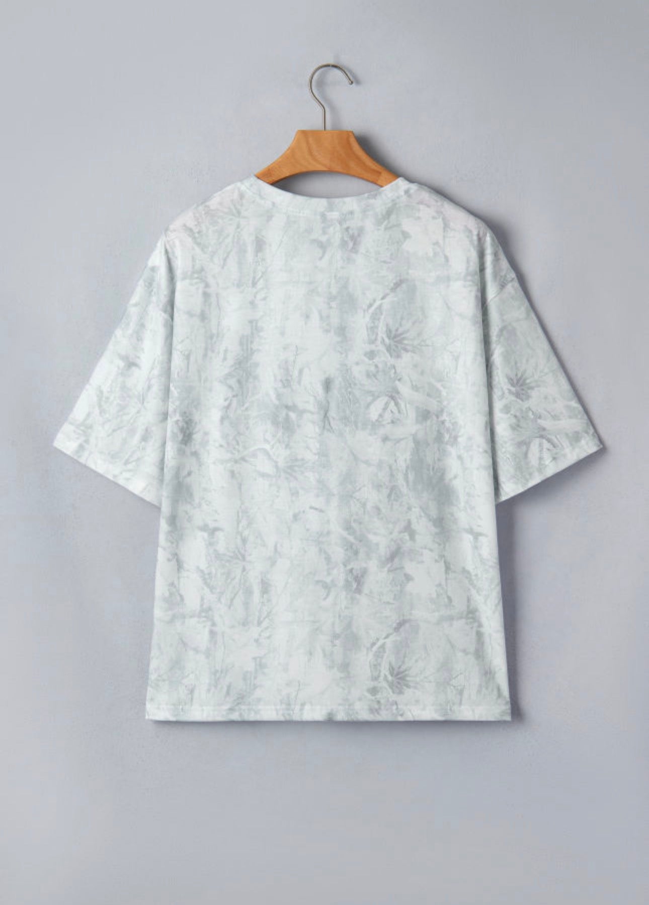 Gray Love Like Jesus Camo Oversized Top