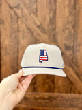 KHAKI Alabama American Flag Hat