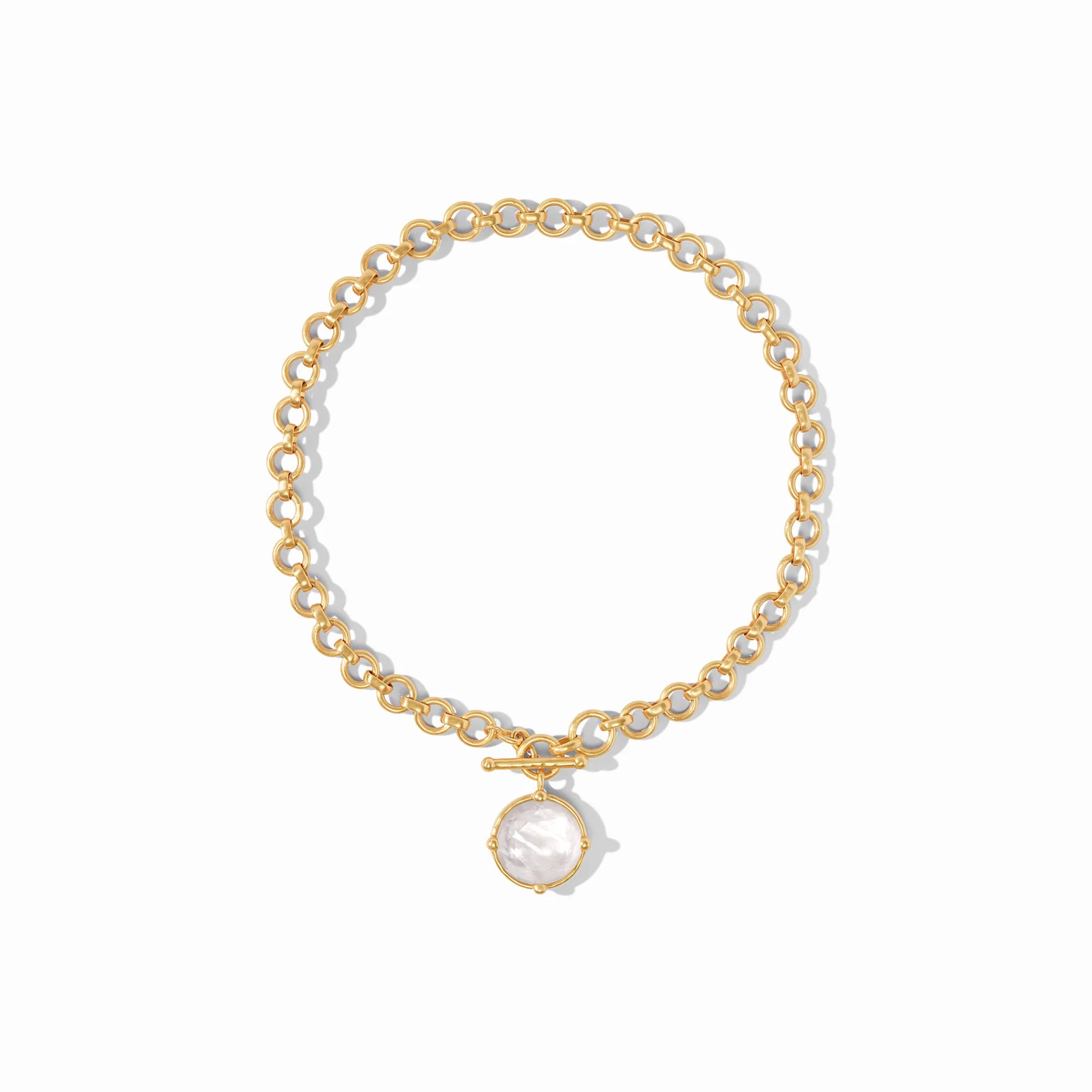 Honeybee Demi Necklace-Iridescent Clear Crystal