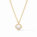 Honeybee Solitaire Necklace-Iridescent Clear Crystal