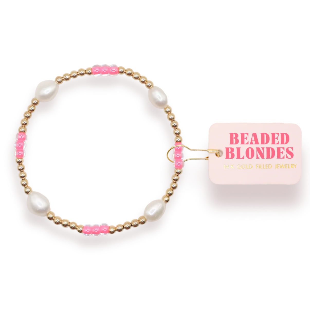 Hot Pink Pearl Poppi Bracelet