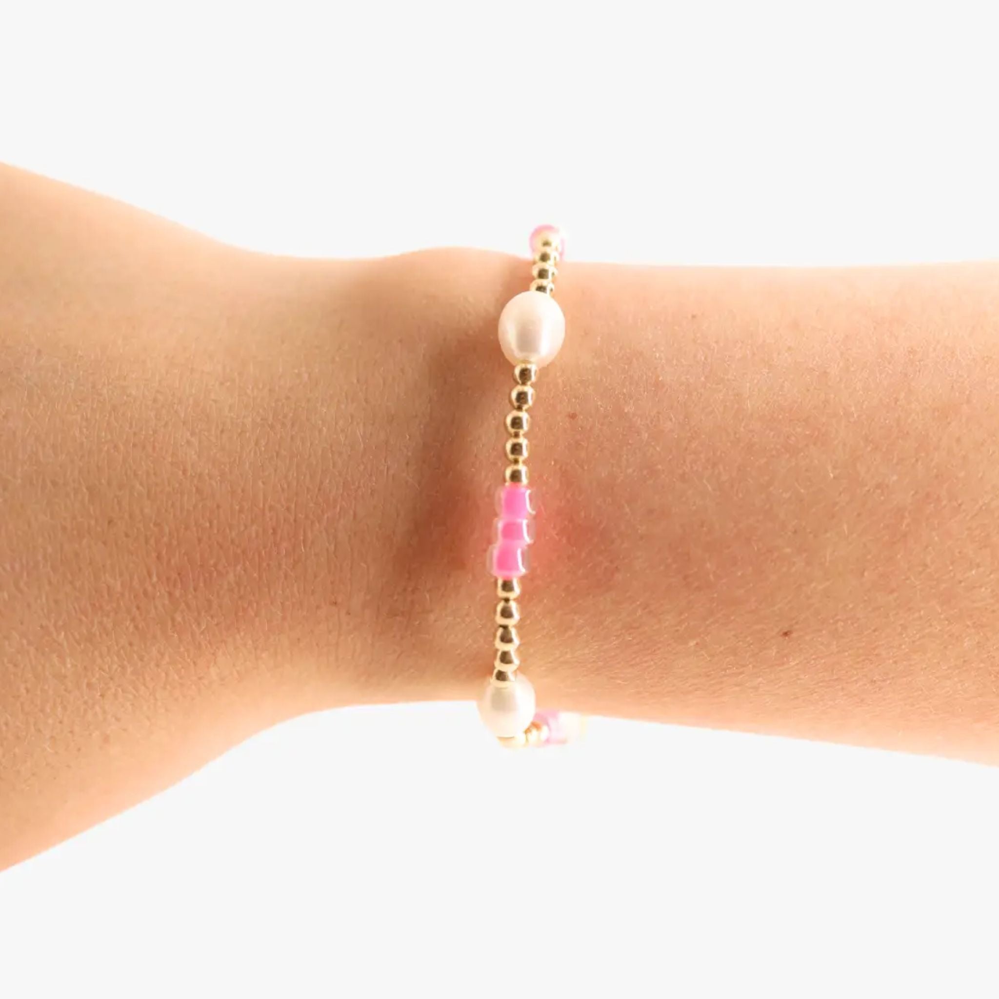 Hot Pink Pearl Poppi Bracelet
