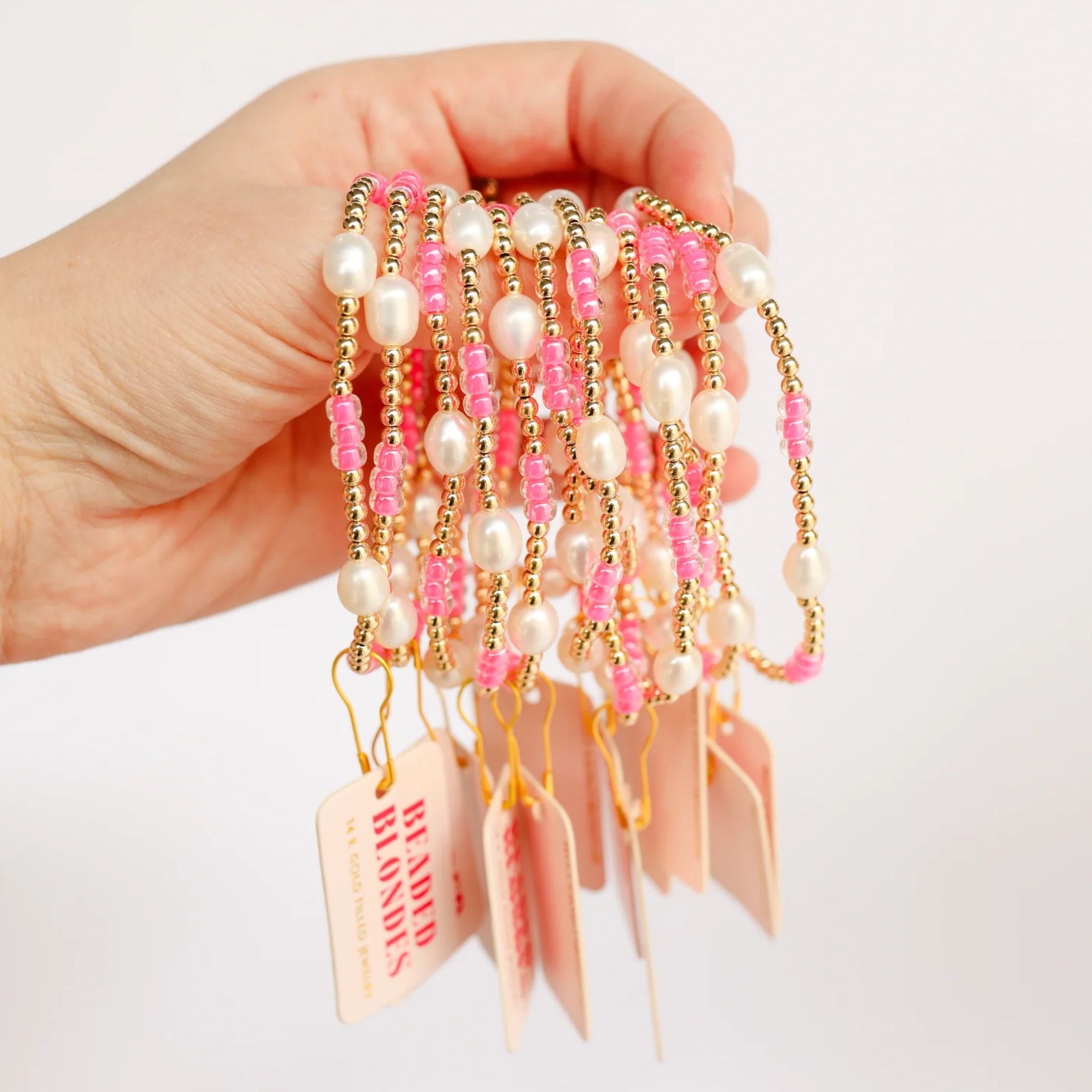 Hot Pink Pearl Poppi Bracelet