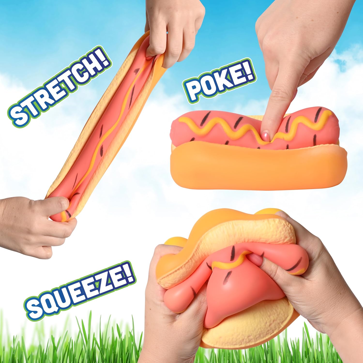 Sunny Days Entertainment Hot Dog Squishy Fidget Toy
