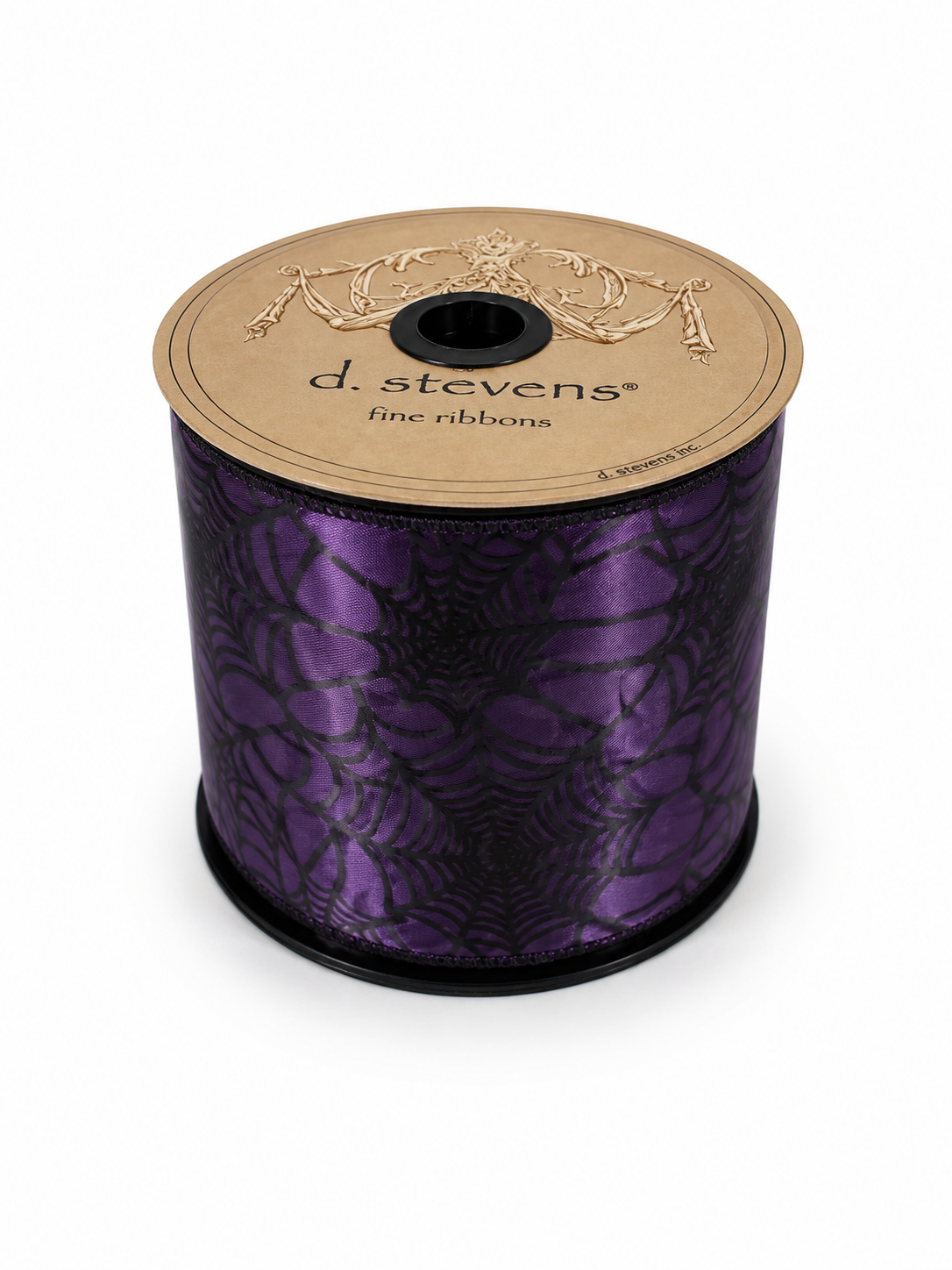 D. Stevens Purple & Black Web Ribbon
