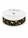 Candy Corn Checkered Ribbon