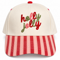 Classic Canvas Hat-Holly Jolly