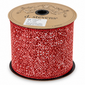 4"x 10YD Red & White Glitter D'Stevens Ribbon