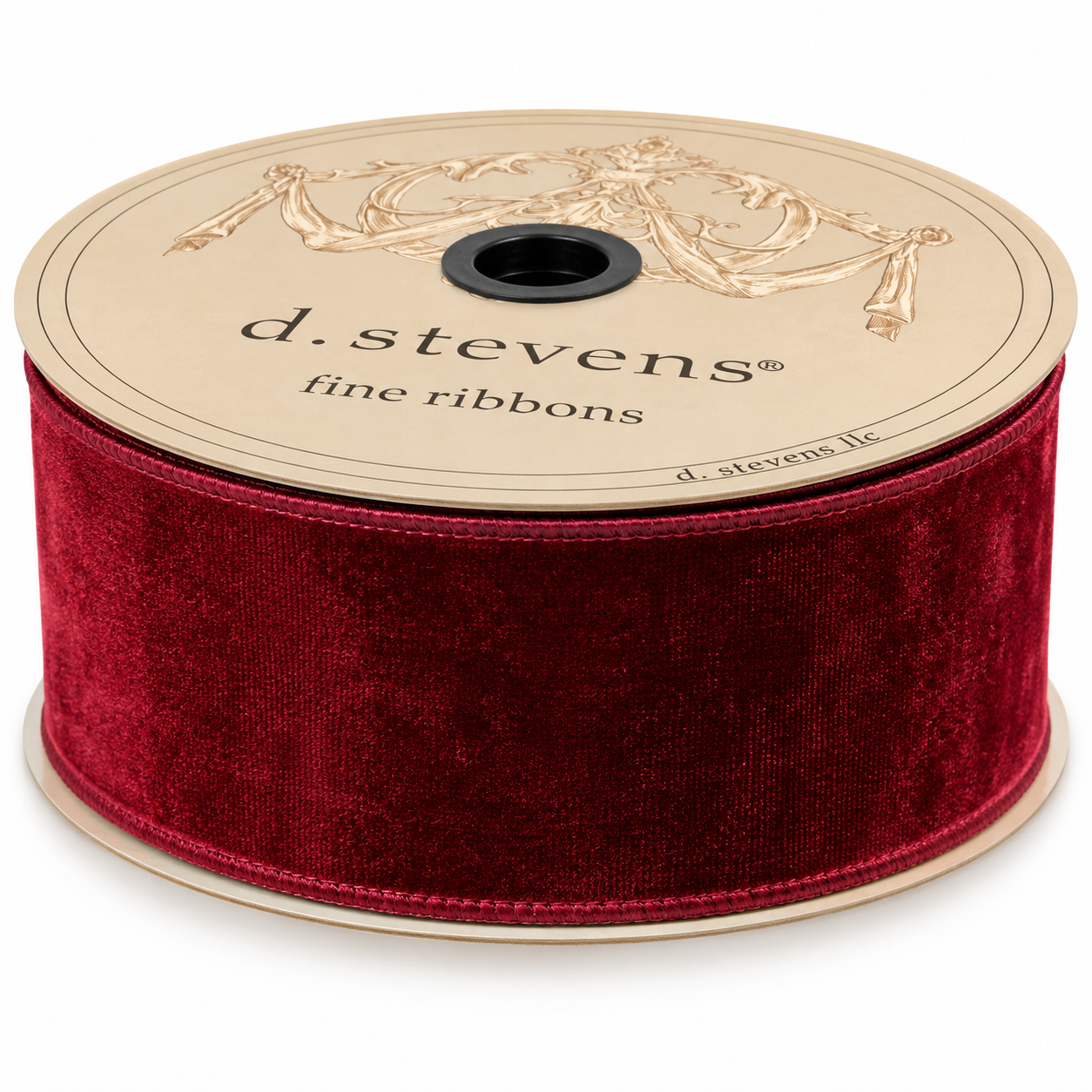 2.5" x 10YD Burgundy Velvet D'Stevens Ribbon
