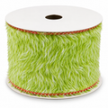4" x 10YD Green Fur Ribbon