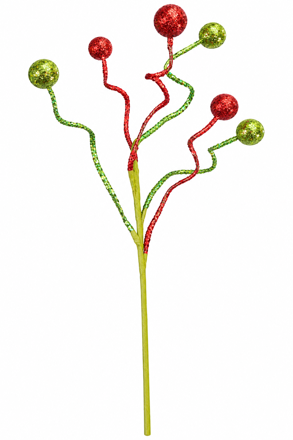 Whimsical Red & Green Ball Spray