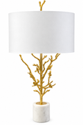 Crestview Gold Leaf Lamp