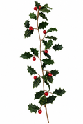 3' Green Holy & Berry Garland